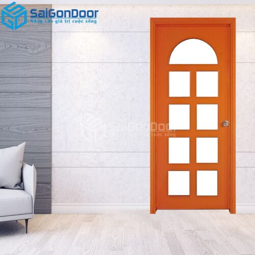 Cửa Gỗ MDF Veneer P1G9 cam-MDFV-SGD