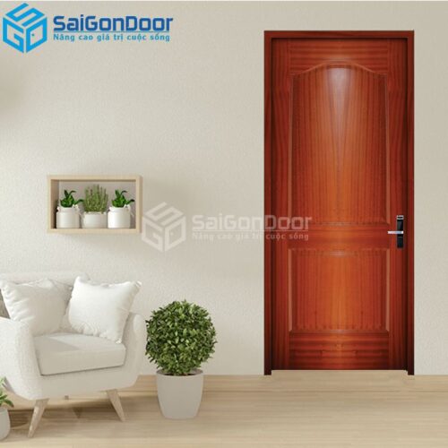 Cửa Gỗ Công Nghiệp HDF Veneer 2A Căm Xe-HDFV-SGD